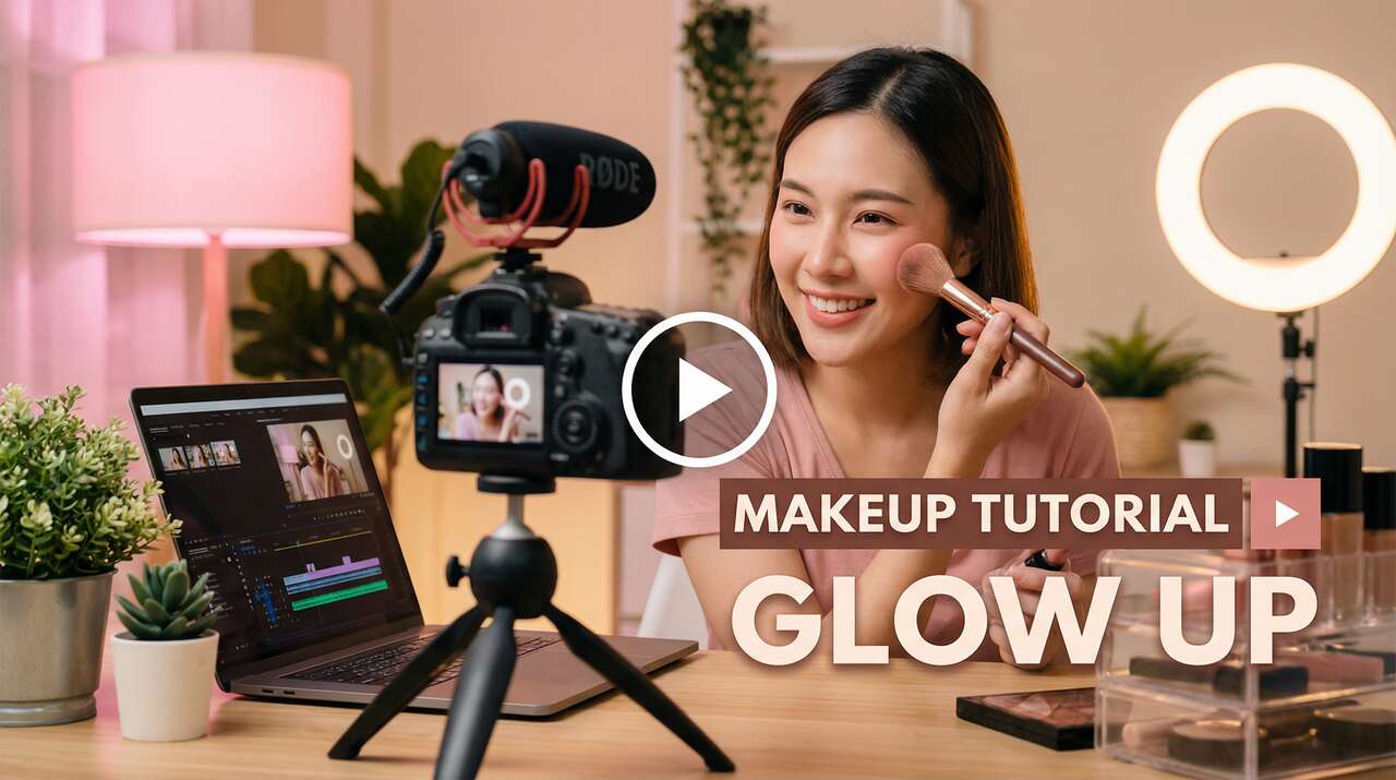 黄色仓库美妆视频教程